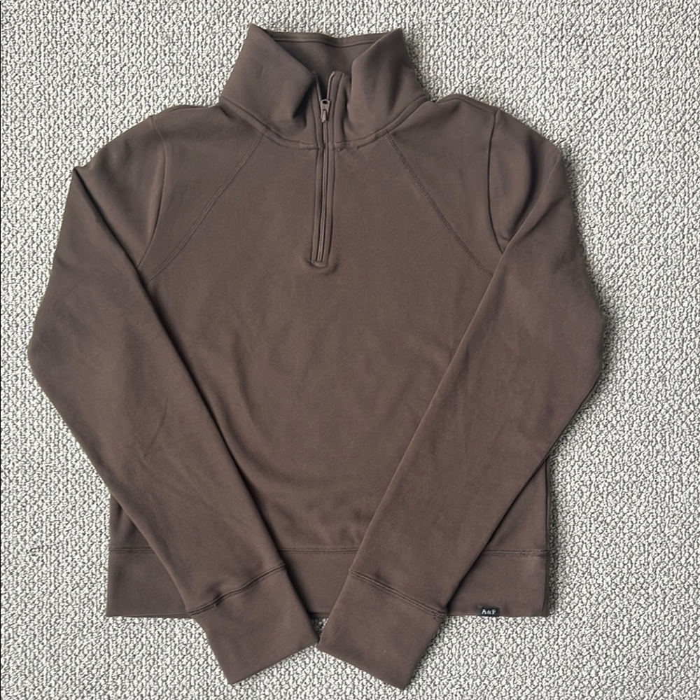NWOT Abercrombie Kids Girls Quarter-Zip Active Top